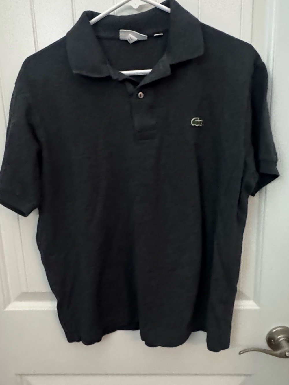 Lacoste Classic Fit Black Polo Shirt | Men’s Large | Short Sleeve A